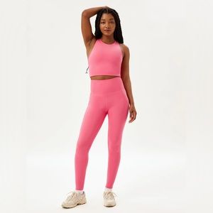 Girlfriend Collective High-Rise Compressive Legging in Camellia